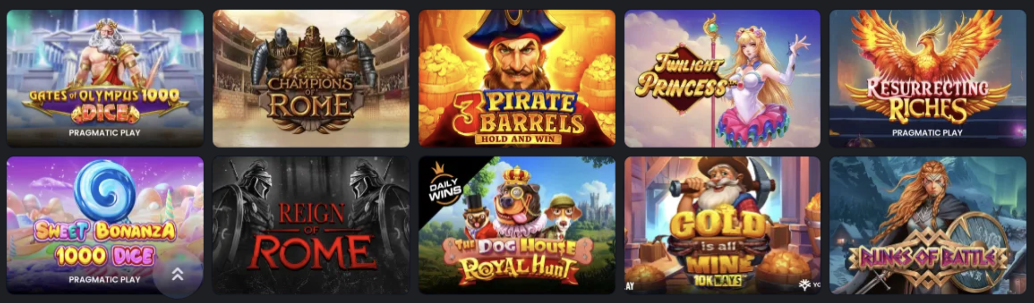Jeux de casino en ligne — slots live casino table games Olympe